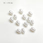 Vintage Shaped Imitation Pearl Acrylic Beads Soft White Luster 10pcs 8