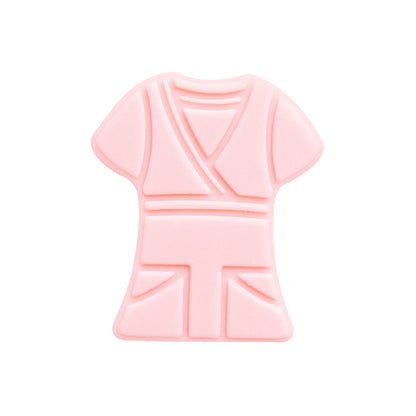 Silicone Focal Beads Kimono Design With Detailed Belt 10pcs 7