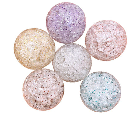 Glitter Bubblegum Beads 25mm Crackled Chunky Acrylic 50pcs 5