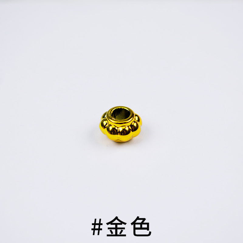 Acrylic Large Hole Spacer Beads 13mm UV Plating 100pcs 9