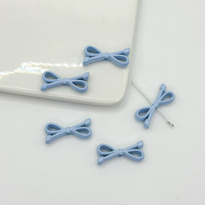 Eight Character Shaped Bow Tie Metal Beads 10*22mm Baking Painted 10pcs 14