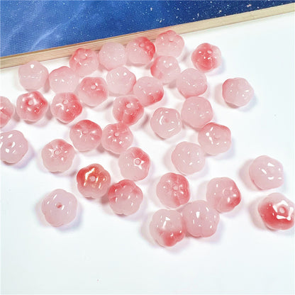 Czech Glass Beads Pumpkin 8mm x 6mm Green Jade Color 50pcs 4