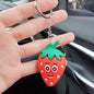 Soft Rubber Avocado Keychain Cute Fruit Charm Green 7