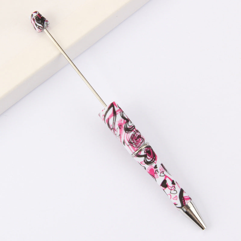 Beadable Pen Printed Pattern Plastic Light Weight