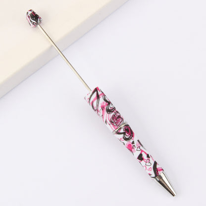 Beadable Pen Printed Pattern Plastic Light Weight