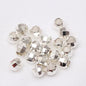 Brass Faceted Round Metal Beads 3-6mm Jewel Tone Sparkle 100pcs 4