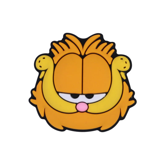 Silicone Focal Beads Garfield Cat Sleeping Eyes Sly Smile 20pcs