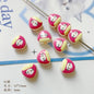Hello KT Onigiri Acrylic Beads 14mm Painted Glossy 10pcs 4
