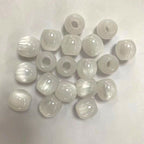 Fluid Glitter Resin Barrel Beads 12mm Natural Shimmer Large Hole 100pcs 3