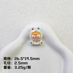 Plating Pop Mart Lilith Resin Beads Glossy Animal Hoodie 10pcs 6