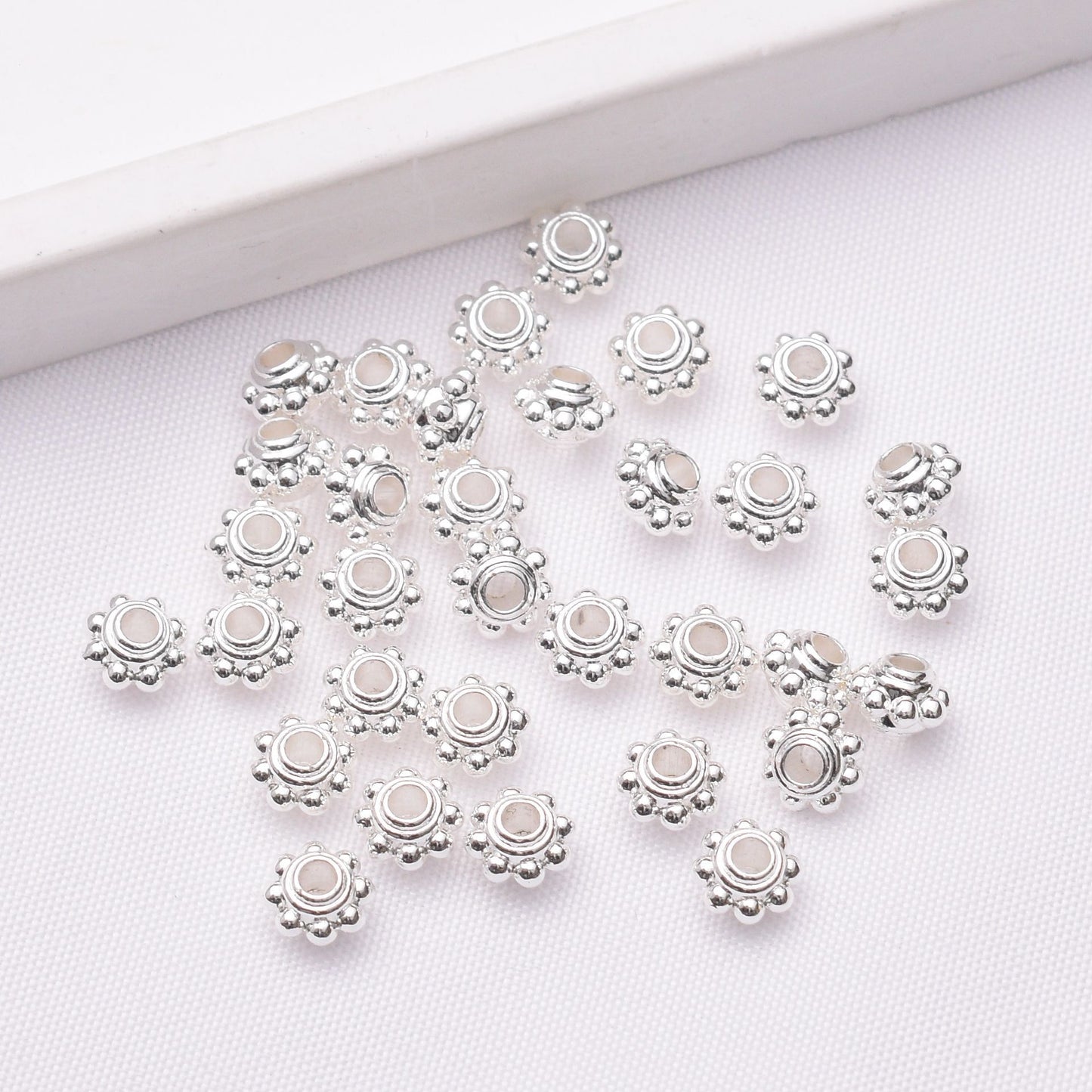 Alloy Sun Shaped Spacer Beads 4mm 5mm Tibetan Style 100pcs 6