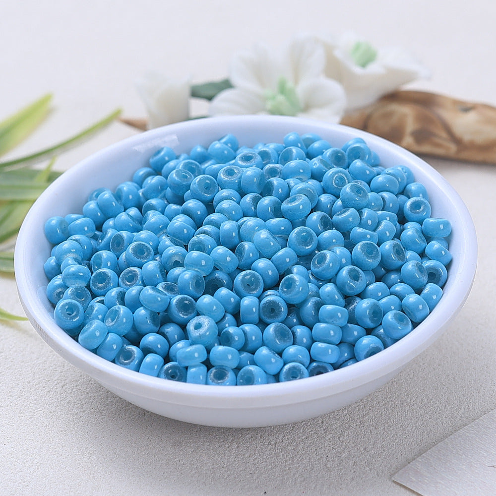 Glass Donut Spacer Beads 4mm Solid Color 200pcs 20