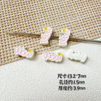 Baking Painted WOW&YES Metal Beads 13mm 15mm Colorful Alloy 20pcs 6