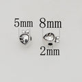 Easter Carrot and Rabbit Metal Beads 8mm Polished Silver Tone 100pcs 6