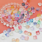 Frosted Lion Face Glass Beads 11mm Pastel Colors 25pcs