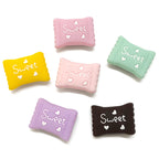 Silicone 3D Focal Beads Macaron Color Candy Sweet Embossed Text 20Pcs