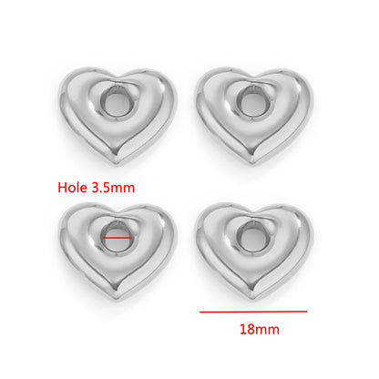 Stainless Steel Geometric Spacer Beads 5pcs 10