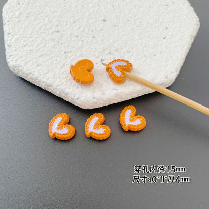 Baking Painted Series Metal Beads Colorful Glossy Alloy 20pcs 14