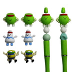 Silicone 3D Focal Beads Sports Football Basketball Characters Dynamic Poses 20pcs 3