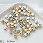 Acrylic Metallic Spacer Beads Gold and Silver 50pcs 2