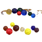 Frosted Pumpkin Glass Beads 10mm Matte Autumn Colors 20pcs 4