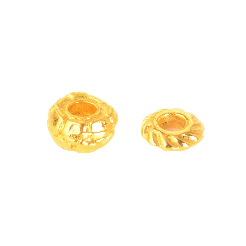 Alloy Spiral Patterned Tibetan Spacer Beads 4mm 100pcs 5