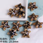 Coffee Color Ocean Creatures Ceramic Beads Hand Painted 5pcs 12