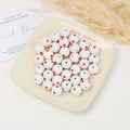 Painted Billiards Acrylic Beads 16mm Creative Colorful 100pcs 6