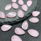 Czech Glass Beads Leaf 18mm Imitation Jade Translucent Green 50pcs 11