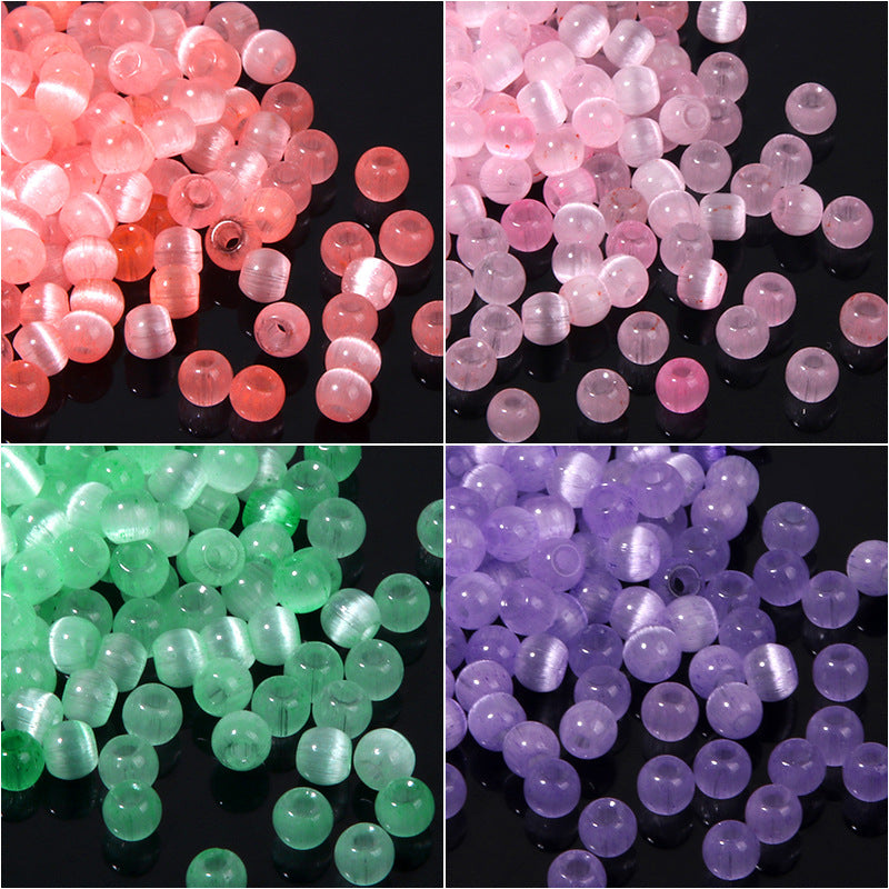 Seed Glass Beads 4mm Shimmer Imitation Opal Mixed Colors 400pcs 2