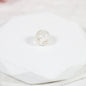Lampwork Glass Beads Round 10-12mm Transparent Silver Foil Floral 10pcs 6