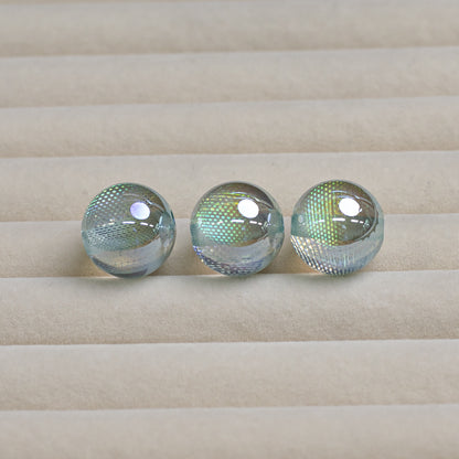 Iridescent Dream Catcher Resin Beads 16mm Round 10pcs 9