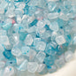 Imitation Jade Glacier Blue Acrylic Beads Smooth Nature Shapes 10g 9