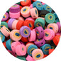 Flat Clay Beads 10mm Color Fruit Cartoon Mixed Design 1000pcs 28