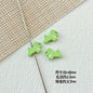 Baking Painted Bow Puppy and Dotted Kitten Metal Beads 15mm 20pcs 9
