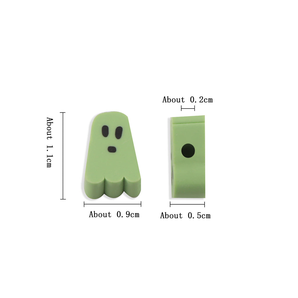 Halloween Ghost Clay Beads Polymer Festive Mix 100pcs 6