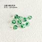 Hand Painted Transparent Glass Beads 12-14mm Christmas Series 1pc 8