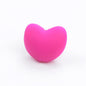 Heart Shaped Silicone Beads 21x30mm Soft Matte Finish 20pcs 12