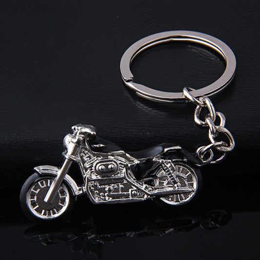 Metal Motorcycle Keychain Classic Bike Design Zinc Alloy