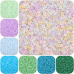 Transparent Frosted Seed Glass Beads 2mm with 1mm Hole 660pcs