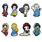 Silicone Focal Beads Cartoon Princess Sitting Pose 20pcs 5