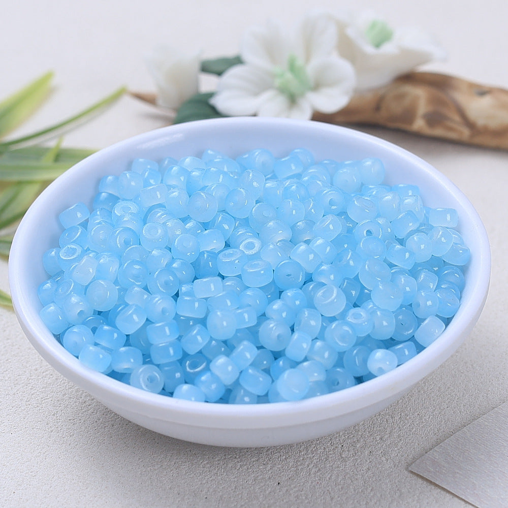 Glass Donut Spacer Beads 4mm Solid Color 200pcs 7