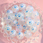 Painted Smiley Face Acrylic Beads 16mm Glow In The Dark 10pcs 10