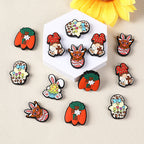 Silicone Focal Beads Easter Bunny Egg Rabbit Ears 20Pcs 2