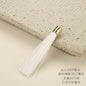 Colorful Polyester Fringe Tassel Keychain with Golden Cap 55mm 50pcs 20