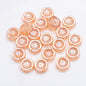 Electroplated Hawaiian Flower Glass Beads 14mm Transparent 20pcs 13