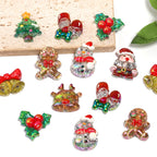 Glitter Powder Resin Beads Christmas Series Festive Holiday 25pcs 4