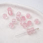 Clear Glitter Resin Barrel Beads 6 8mm Mixed Colors 50pcs 13