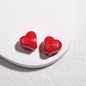 Irregular Faceted Heart Acrylic Beads 12mm Vibrant Colors 50pcs 6