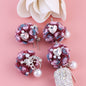 Flower Cluster Round Clay Beads 22mm Tassel Rose Gem 5pcs 10